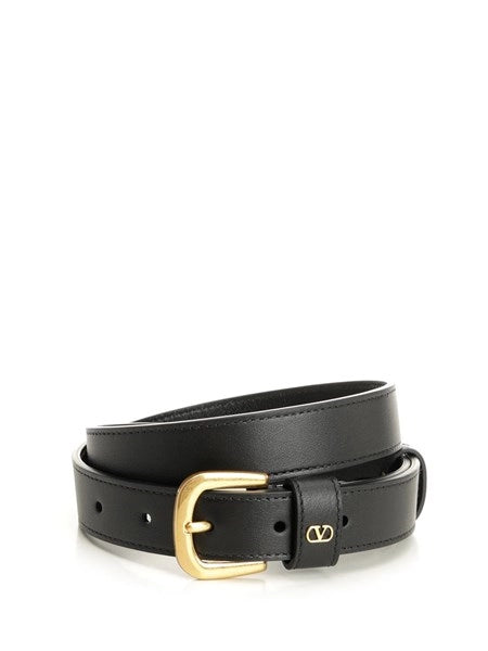 Cintura in pelle con Vlogo