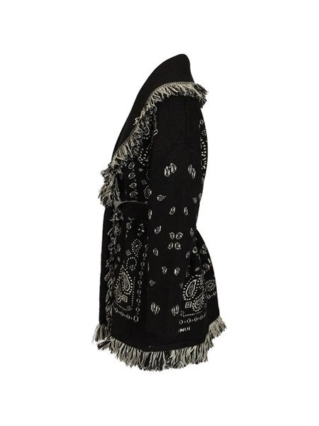 Cardigan in cashmere bandana