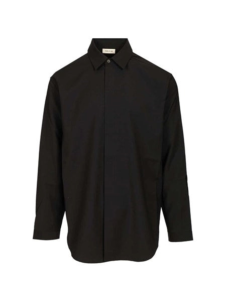 Camicia classica Oxford in lana