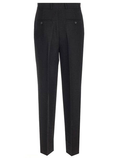 Pantalone vita alta con pince