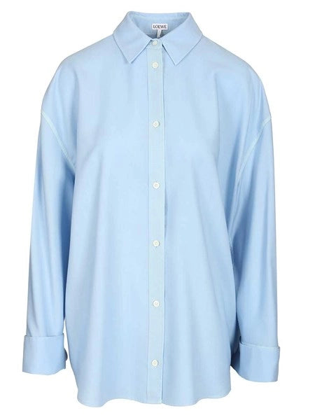 Camicia in lana e seta