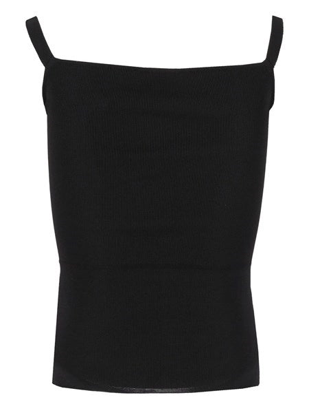Top in maglia senza maniche