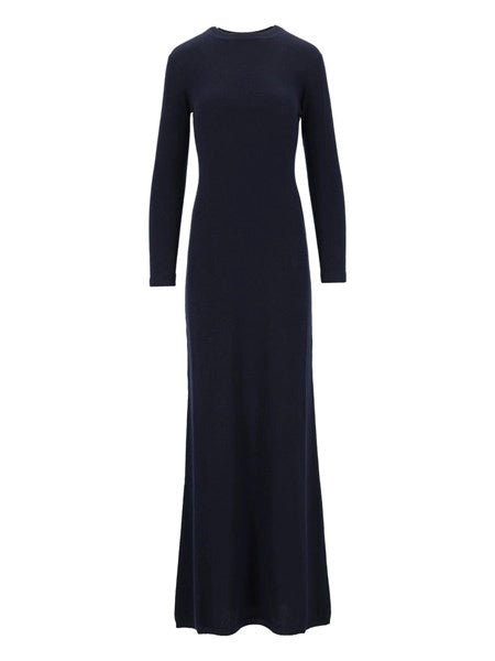 abito lungo in misto cashmere