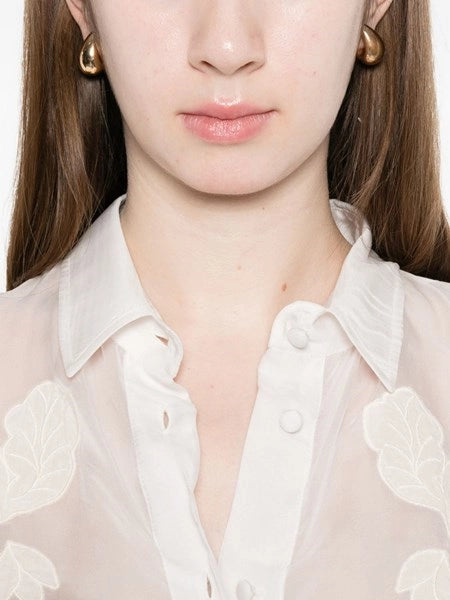 camicia organza ricamo “iris velvet”