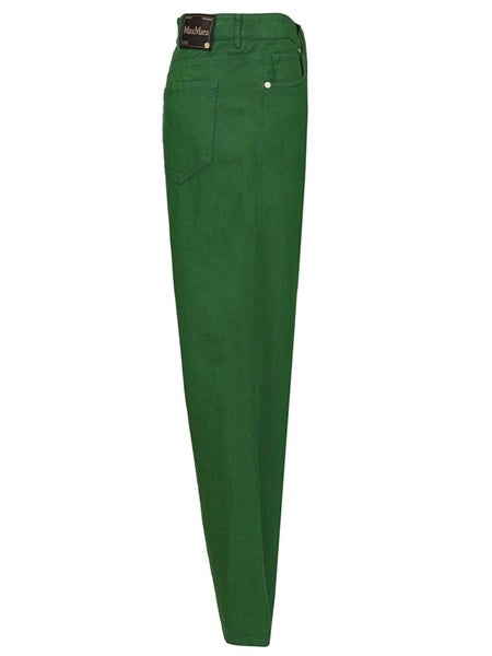 Pantalone in drill di cotone e lino