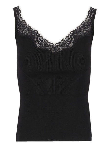 Top in maglia senza maniche
