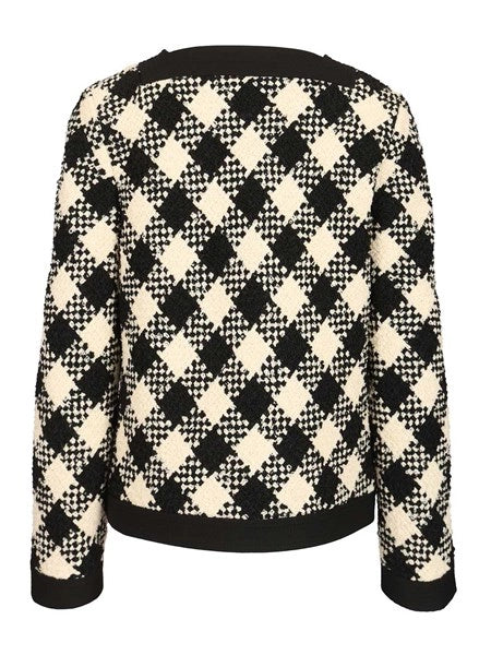 Giacca in tweed Damier