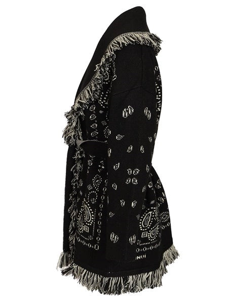 Cardigan in cashmere bandana