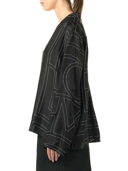Camicia in twill di seta