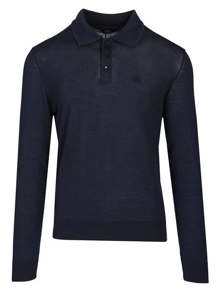 Polo in lana e seta