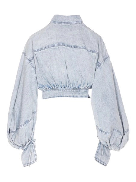 Top a portafoglio in denim Rebellion