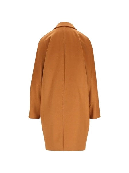Cappotto doppiopetto in drap di lana