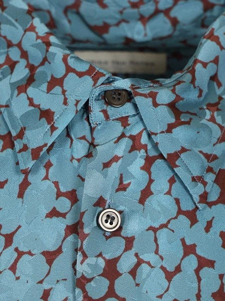 Camicia in raso stampato