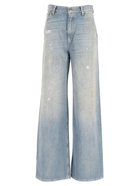Jeans con logo ricamato