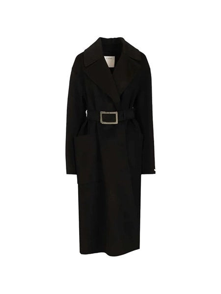 Cappotto a vestaglia in pura lana