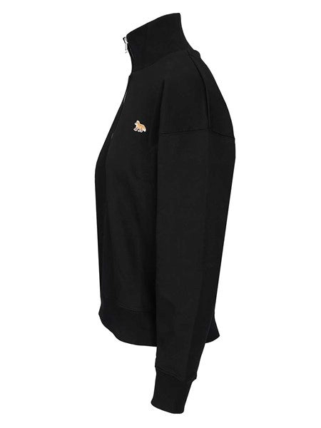 Felpa con mezza zip