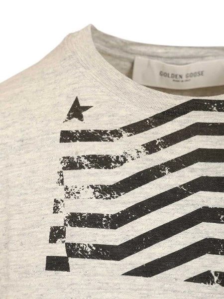 T-shirt con stampa a bandiera