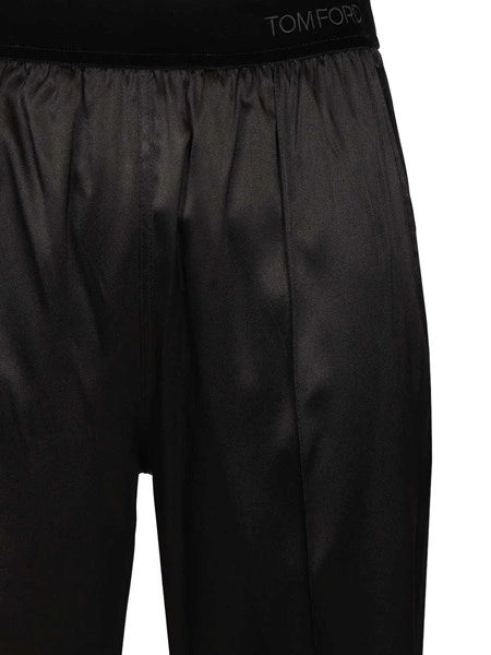 Pantaloni in seta stretch