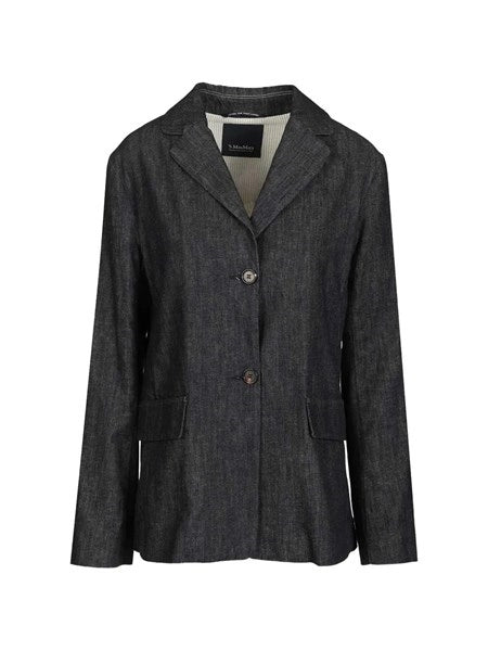 Giacca in denim stretch "Leone"