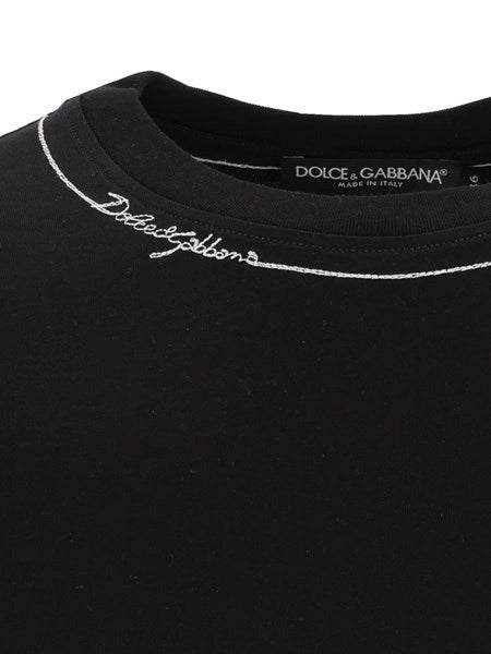 T-shirt in cotone con ricamo