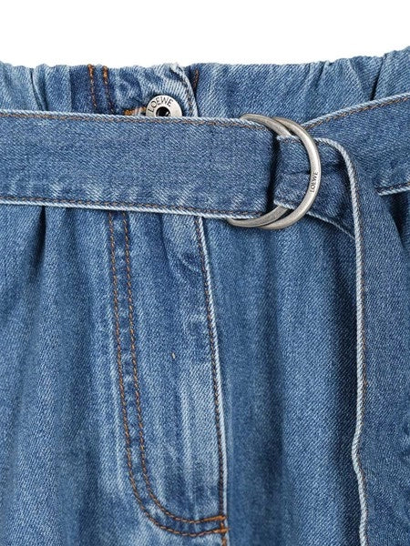 Gonna cargo in denim