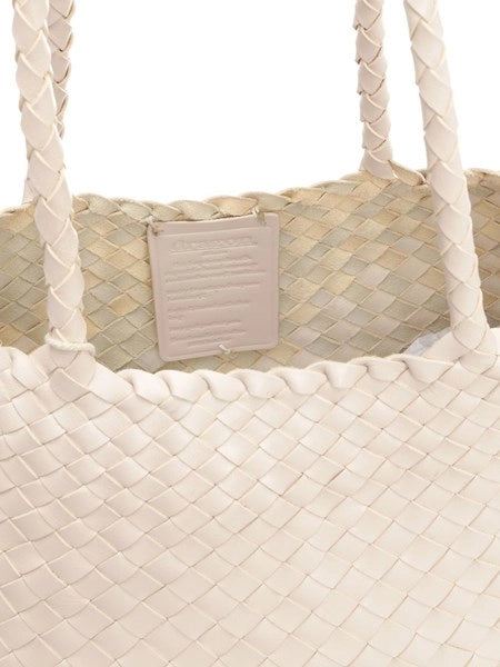 Tote bag in pelle intrecciata Santa Croce Big