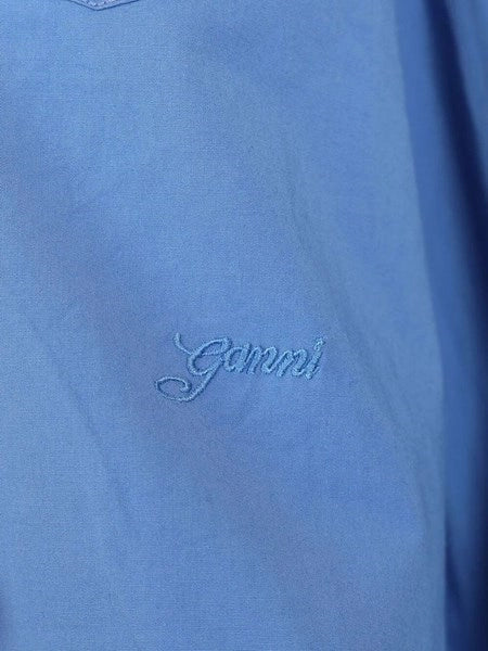 Camicia in cotone con dettagli in pizzo