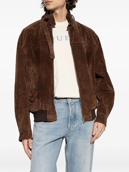 Giacca harrington in camoscio