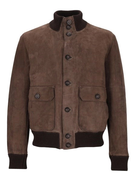 Giacca Valstar in pelle scamosciata VALSTAR BOTTONI CON INTERNO THERMORE 100 LEATHER