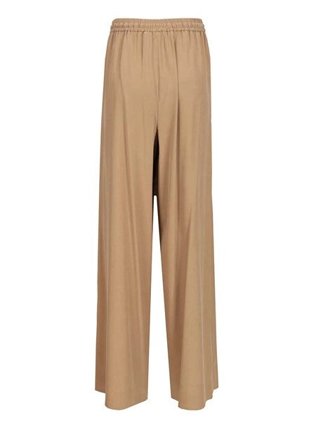 Pantalone largo in seta lavata "Genero"
