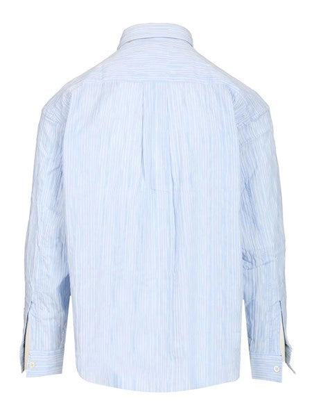 Camicia in cotone crinckle