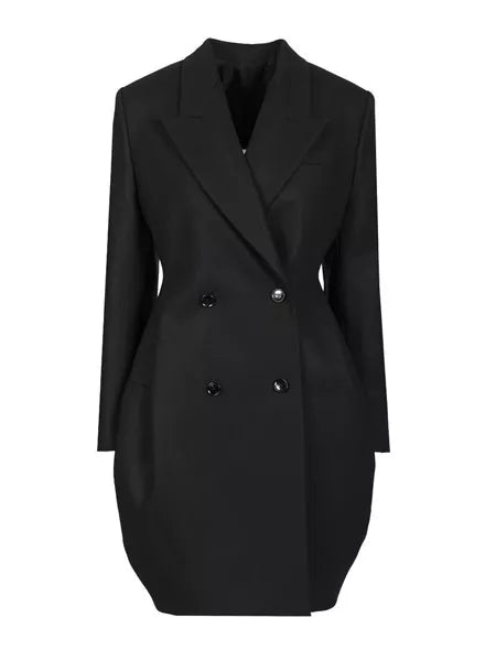 Cappotto doppiopetto arrotondato