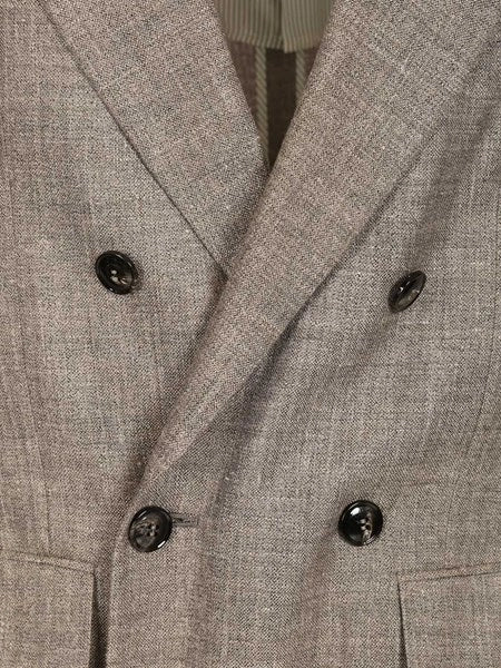 Blazer doppiopetto in misto lino