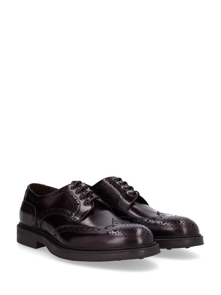 Scarpa derby in pelle lucida