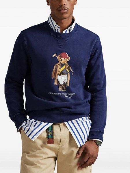 Felpa Polo Bear RL SOCIETY BEAR SEASONAL FLEECE SWETSHIRT