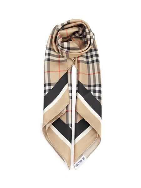 Foulard in seta Check