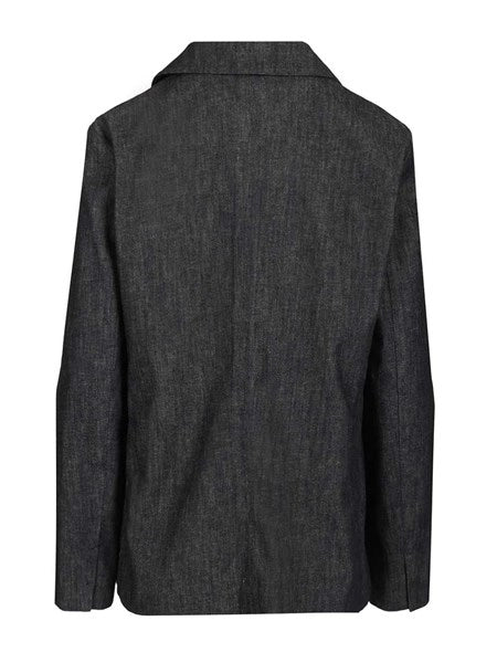 Giacca in denim stretch "Leone"