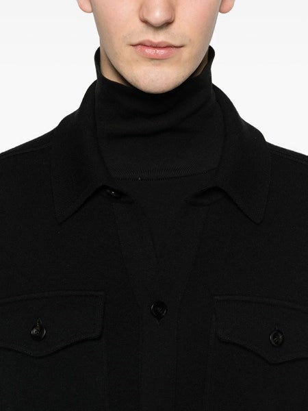 Overshirt in lana e cashmere