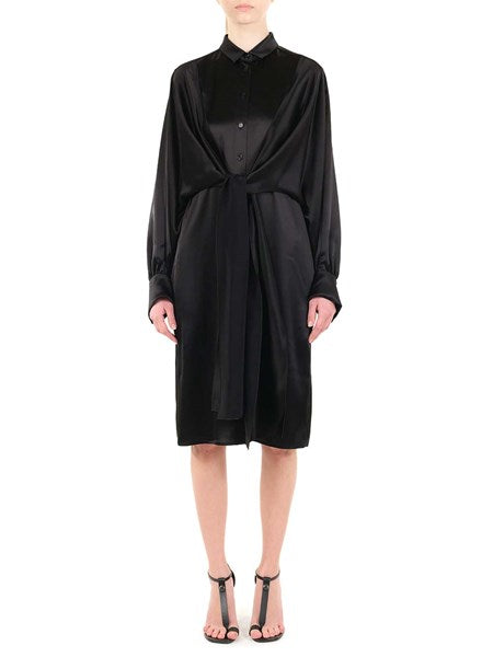 Abito midi in satin