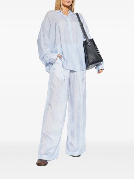 Pantaloni a gamba larga a righe