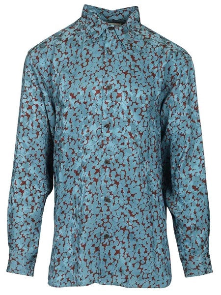 Camicia in raso stampato