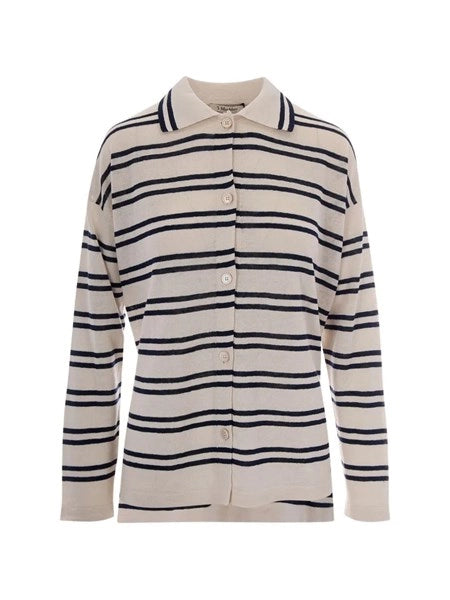 Cardigan in filato di lino