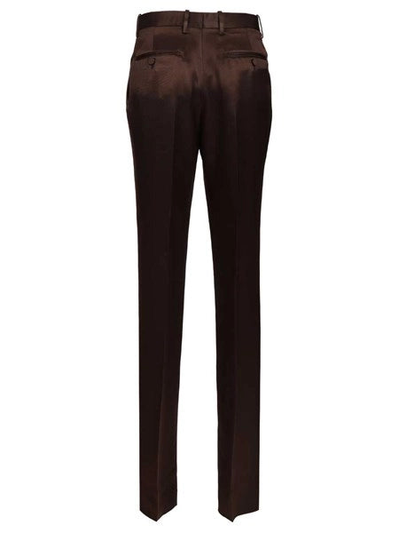 Pantaloni sartoriali in seta