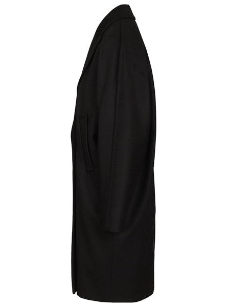 Cappotto doppiopetto in drap di lana