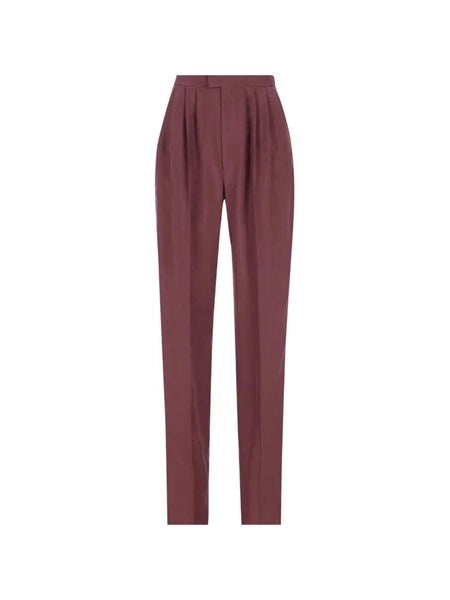 Pantaloni in seta habutai