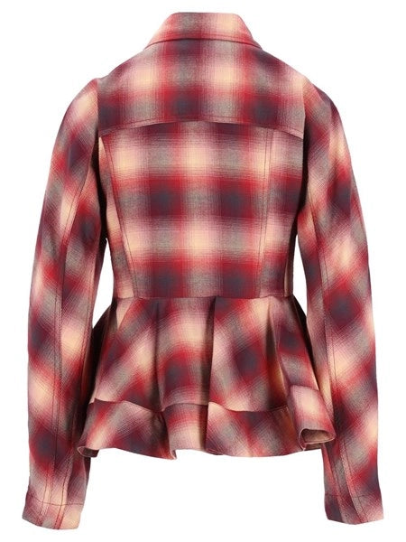 Camicia in flanella a quadri rossi