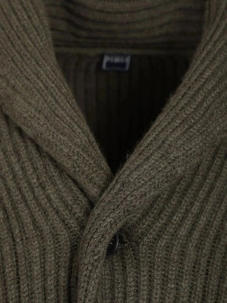 Cardigan scialle in cashmere
