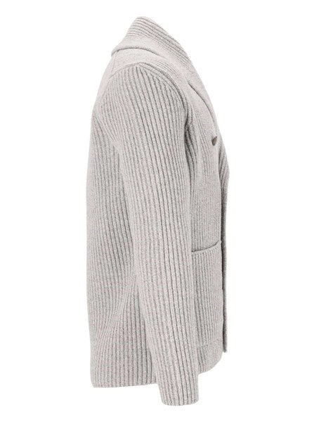 Cardigan doppiopetto in lana