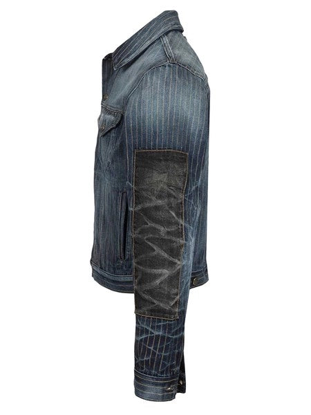 Giacca patchwork in denim