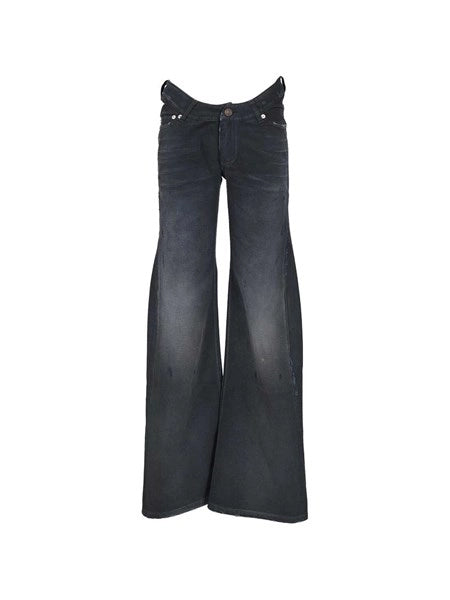 Jeans a vita curva